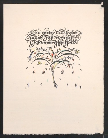 Ein gutes und frohes Neues Jahr wünscht Johannes Tzschichhold 1921