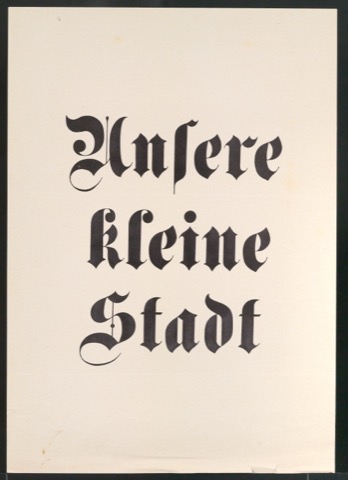 Probedruck Unsere kleine Stadt