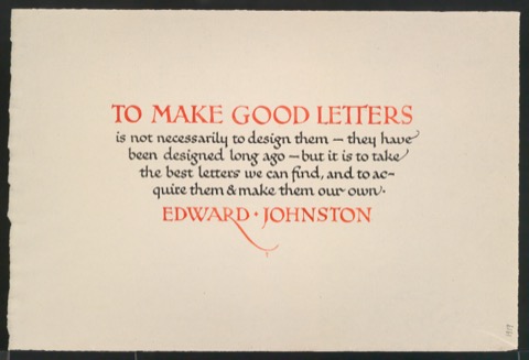 To Make Good Letters