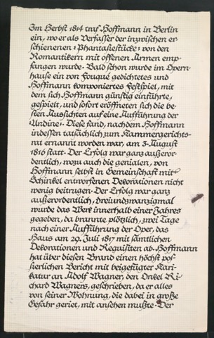 Kalligraphische Schreibübungen in Frakturschrift