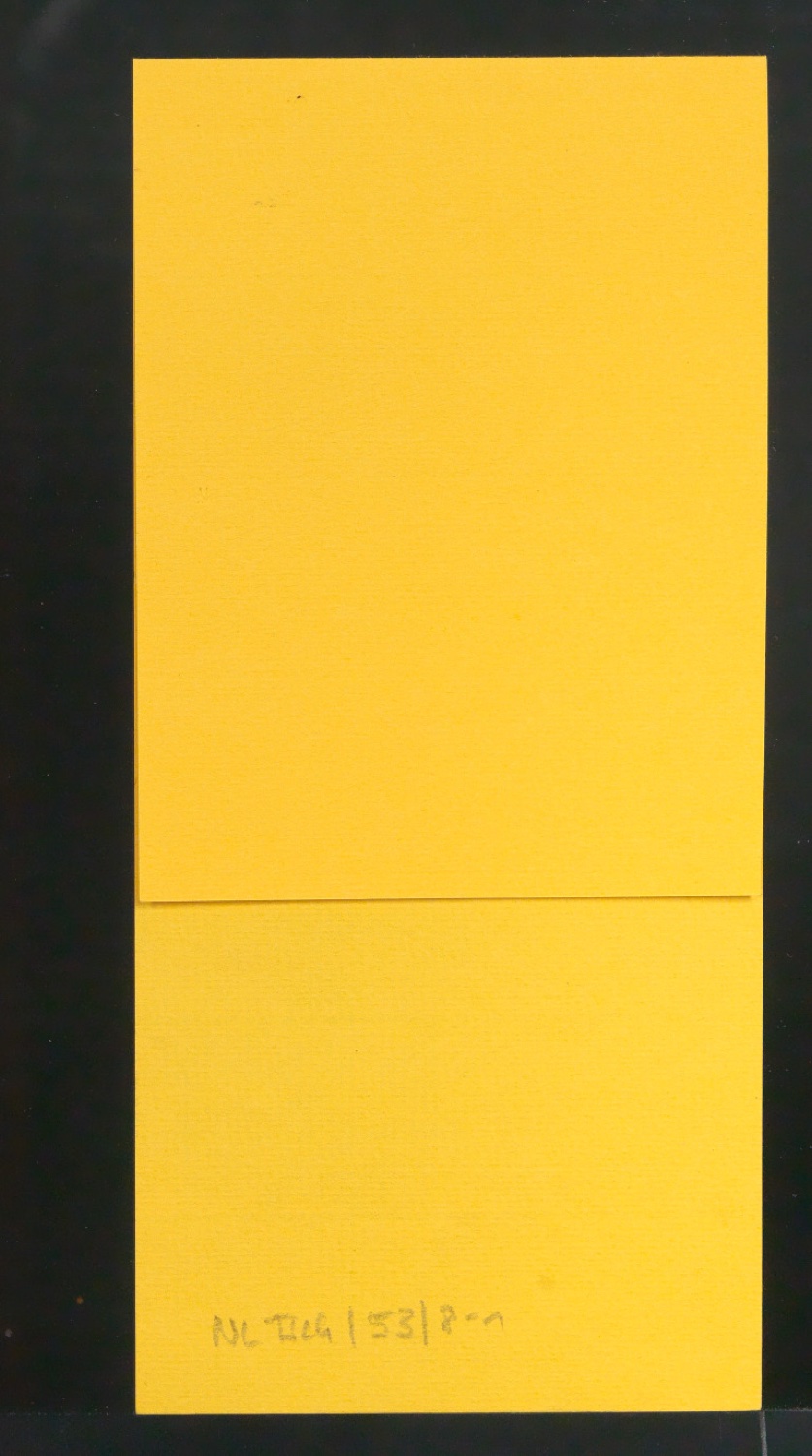 Skizze und Probedrucke von Empfehlungskarte Neujahrswunsch beigelegt zu Der chinesische Stempel — Blatt 2