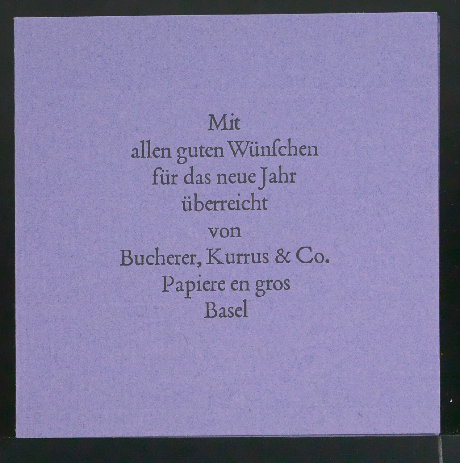 Skizze und Probedrucke von Empfehlungskarte Neujahrswunsch beigelegt zu Der chinesische Stempel — Blatt 9
