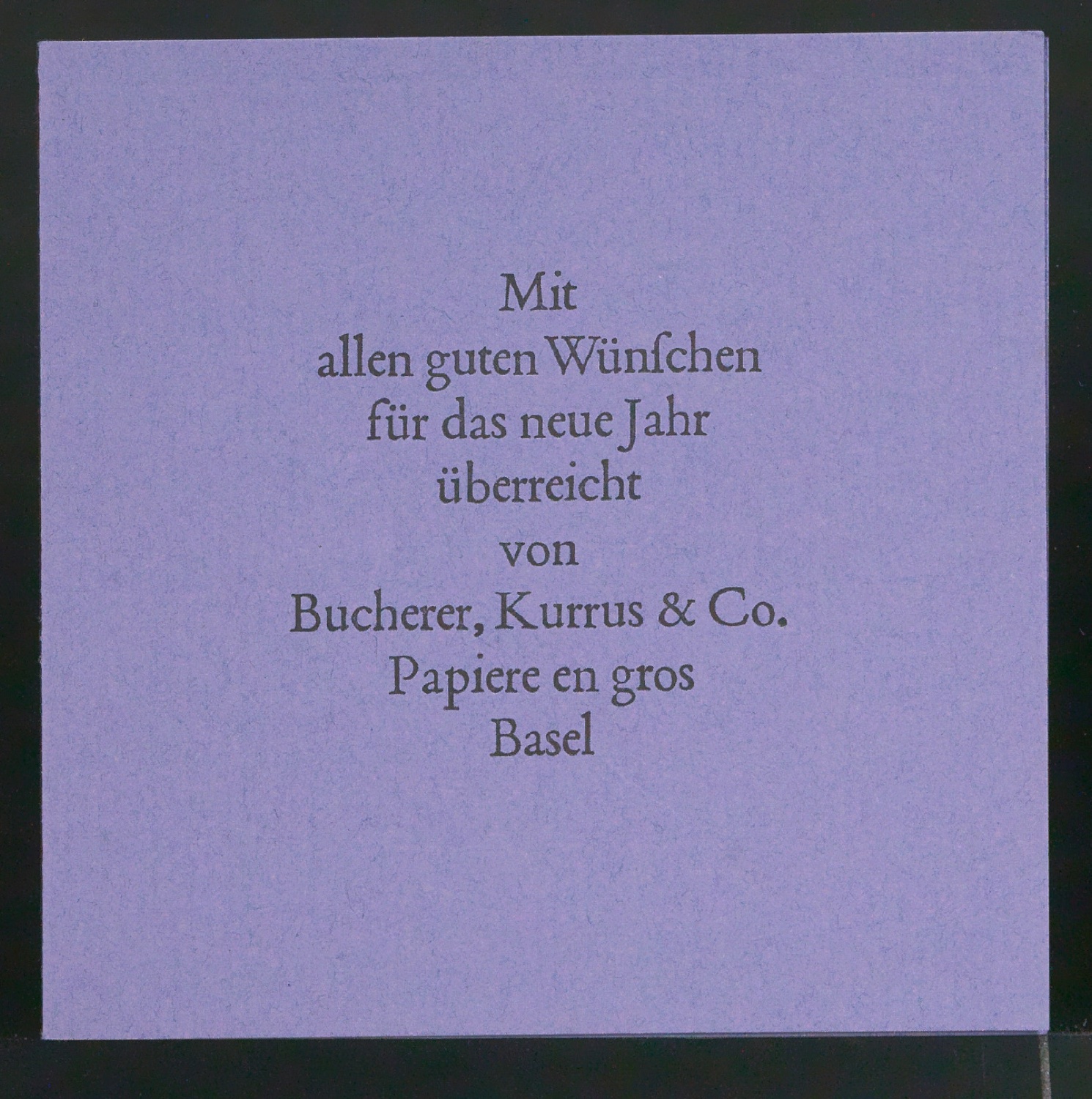 Skizze und Probedrucke von Empfehlungskarte Neujahrswunsch beigelegt zu Der chinesische Stempel — Blatt 12