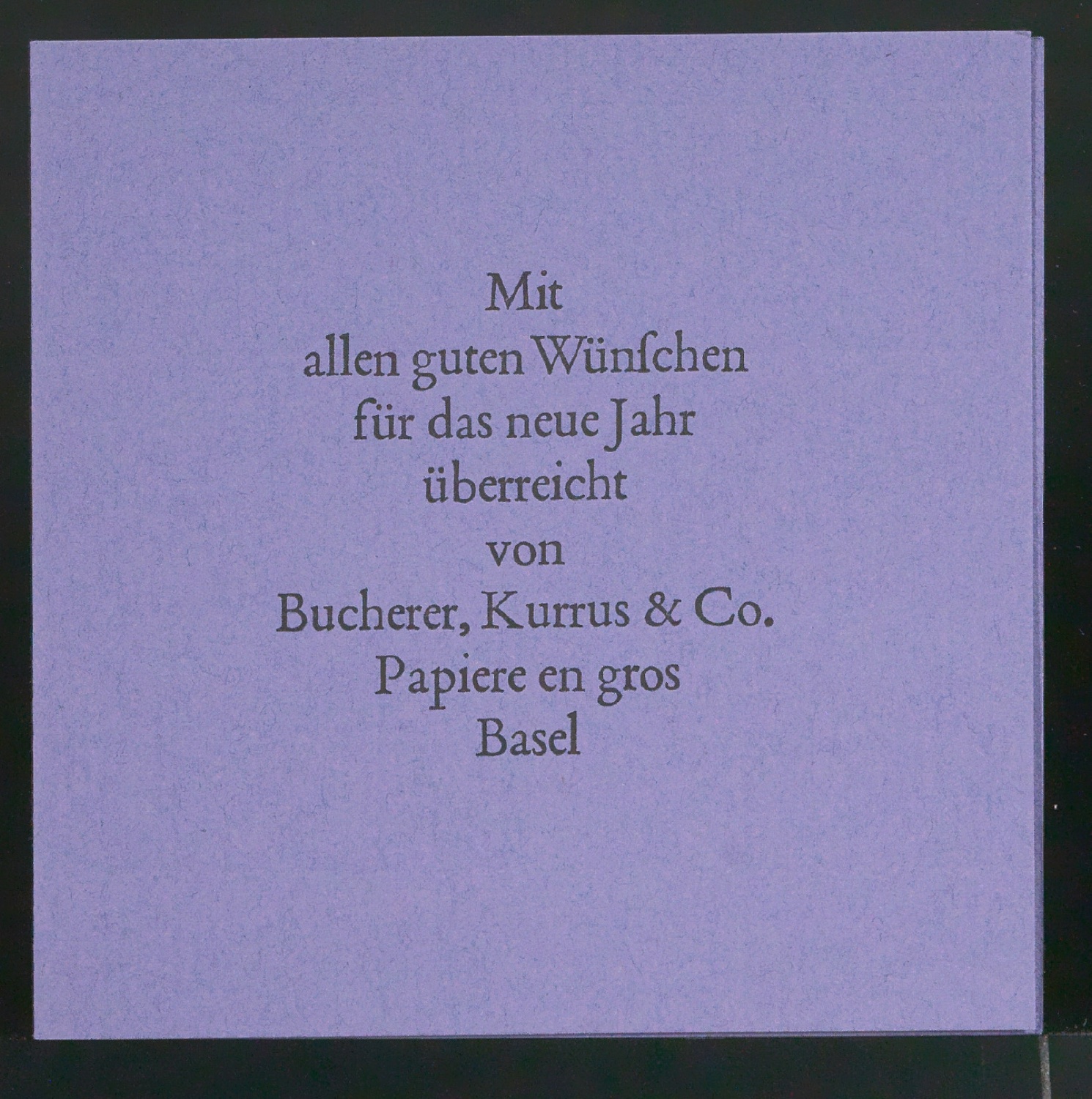 Skizze und Probedrucke von Empfehlungskarte Neujahrswunsch beigelegt zu Der chinesische Stempel — Blatt 15