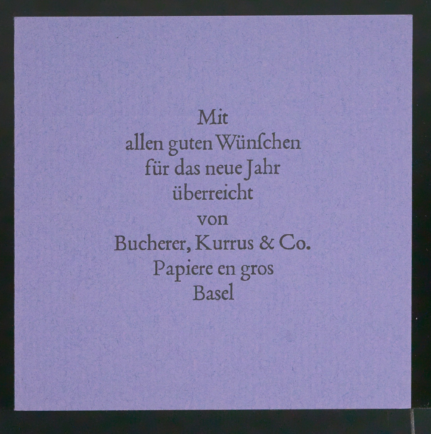 Skizze und Probedrucke von Empfehlungskarte Neujahrswunsch beigelegt zu Der chinesische Stempel — Blatt 18