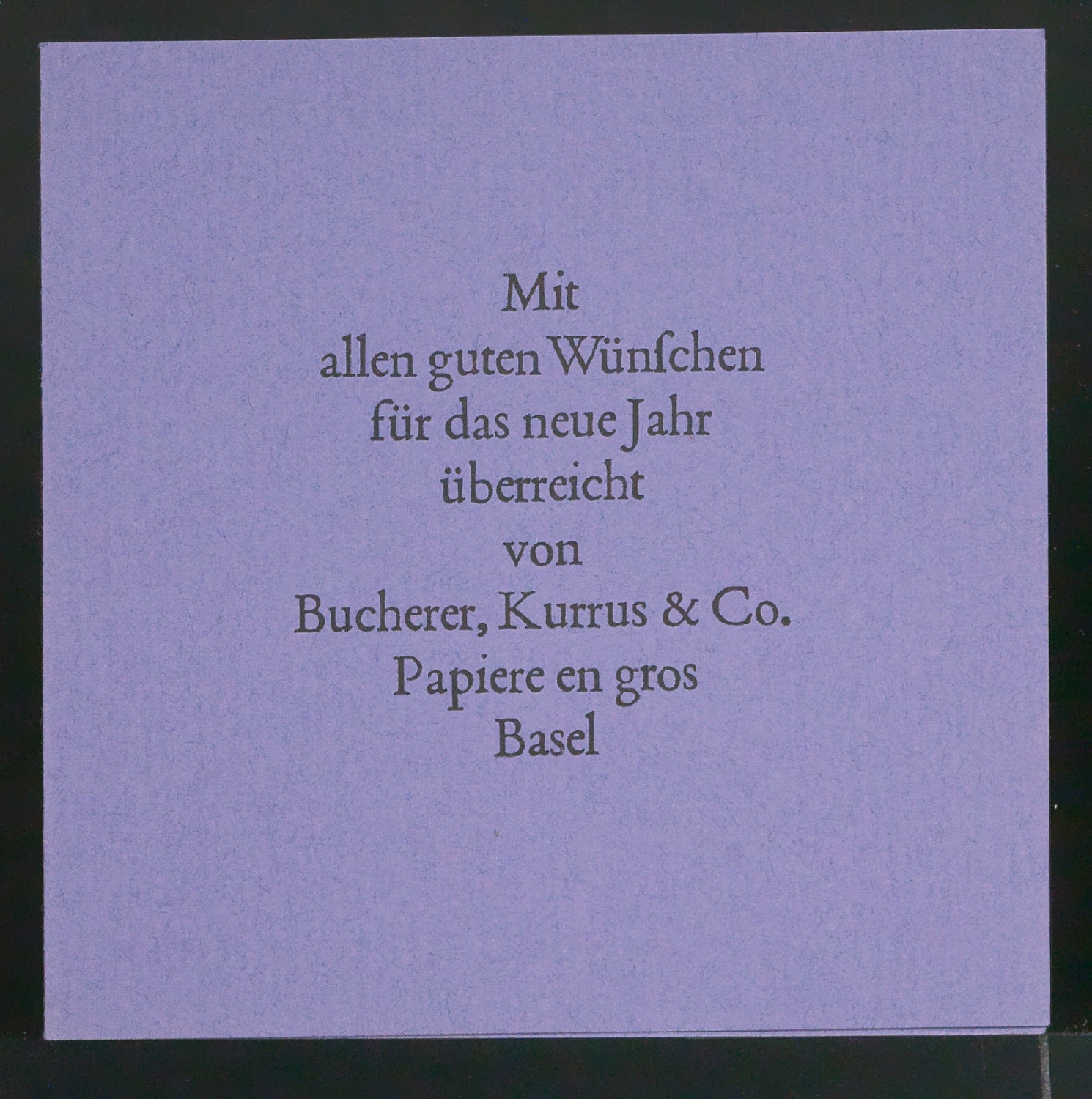 Skizze und Probedrucke von Empfehlungskarte Neujahrswunsch beigelegt zu Der chinesische Stempel — Blatt 21