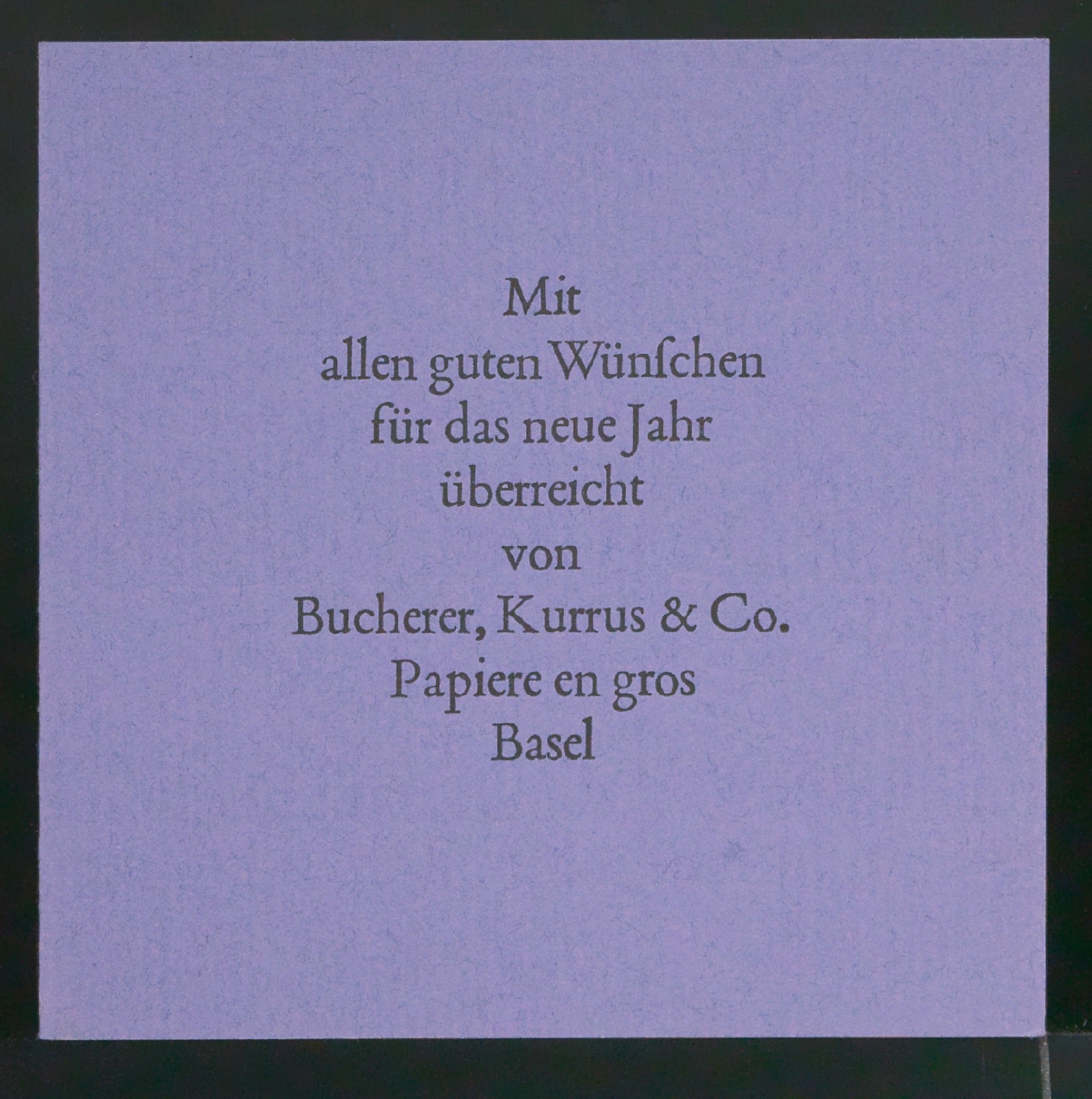 Skizze und Probedrucke von Empfehlungskarte Neujahrswunsch beigelegt zu Der chinesische Stempel — Blatt 24