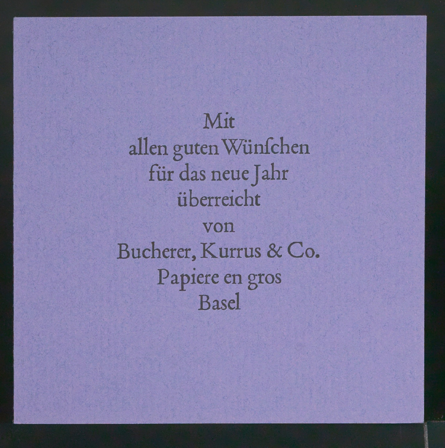 Skizze und Probedrucke von Empfehlungskarte Neujahrswunsch beigelegt zu Der chinesische Stempel — Blatt 27