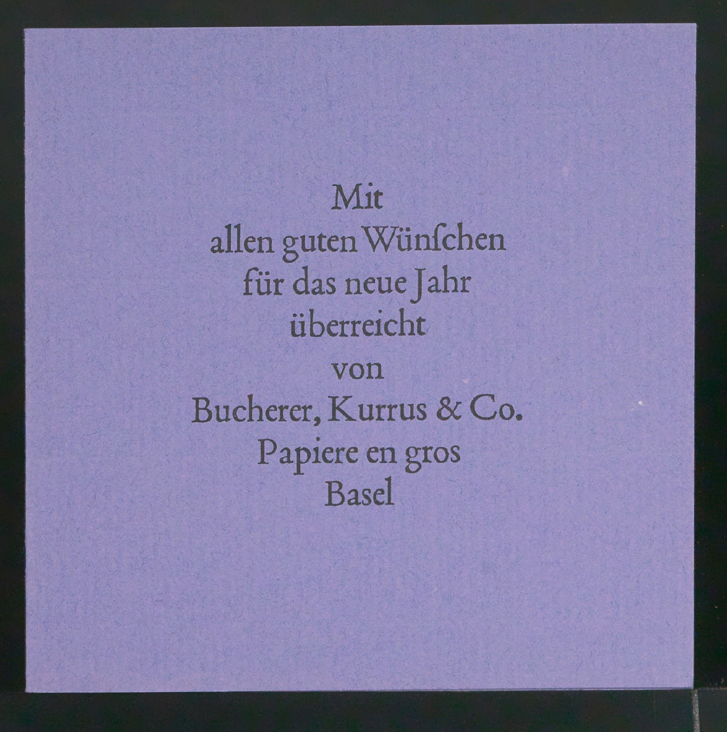 Skizze und Probedrucke von Empfehlungskarte Neujahrswunsch beigelegt zu Der chinesische Stempel — Blatt 30