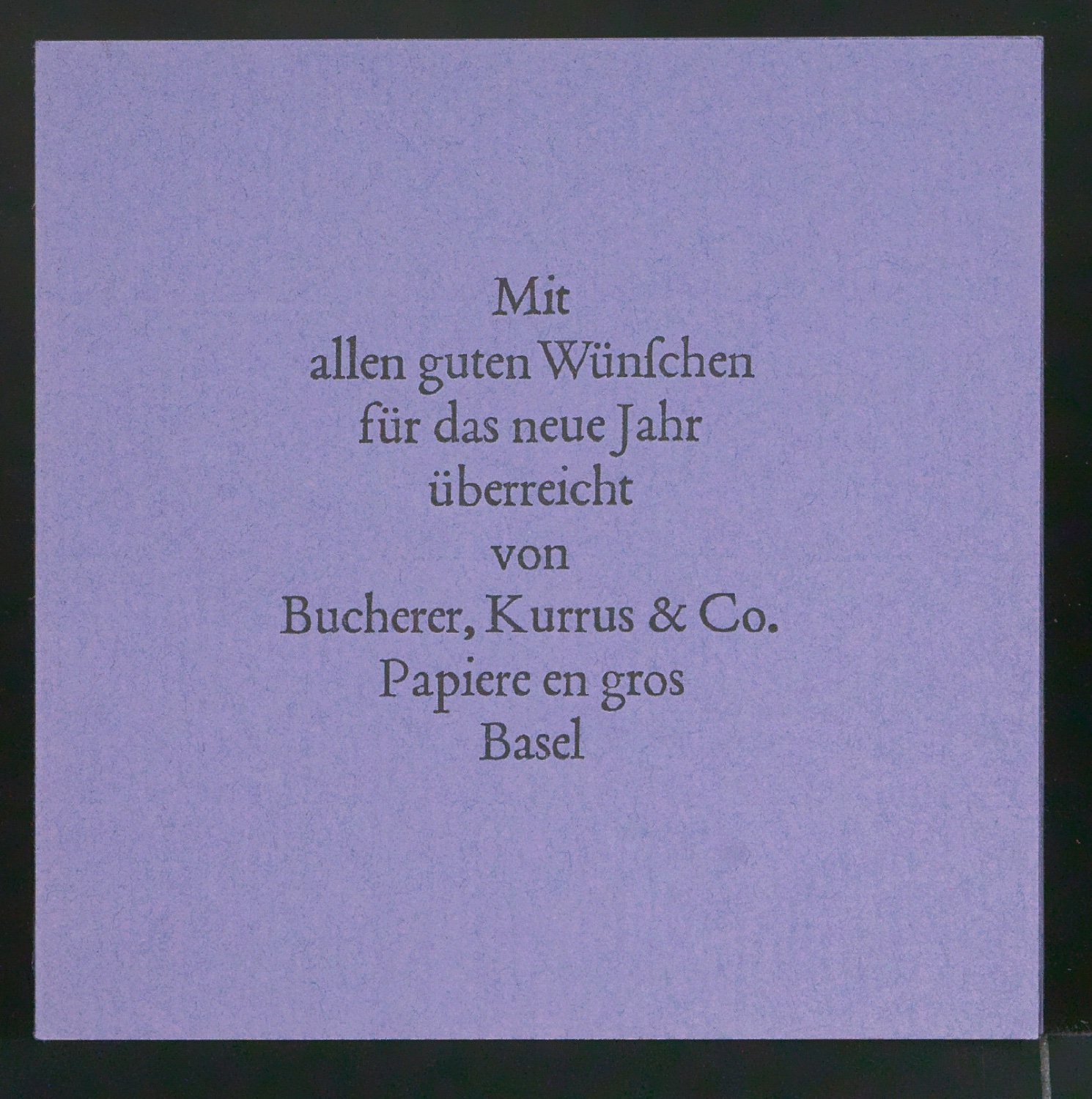 Skizze und Probedrucke von Empfehlungskarte Neujahrswunsch beigelegt zu Der chinesische Stempel — Blatt 39