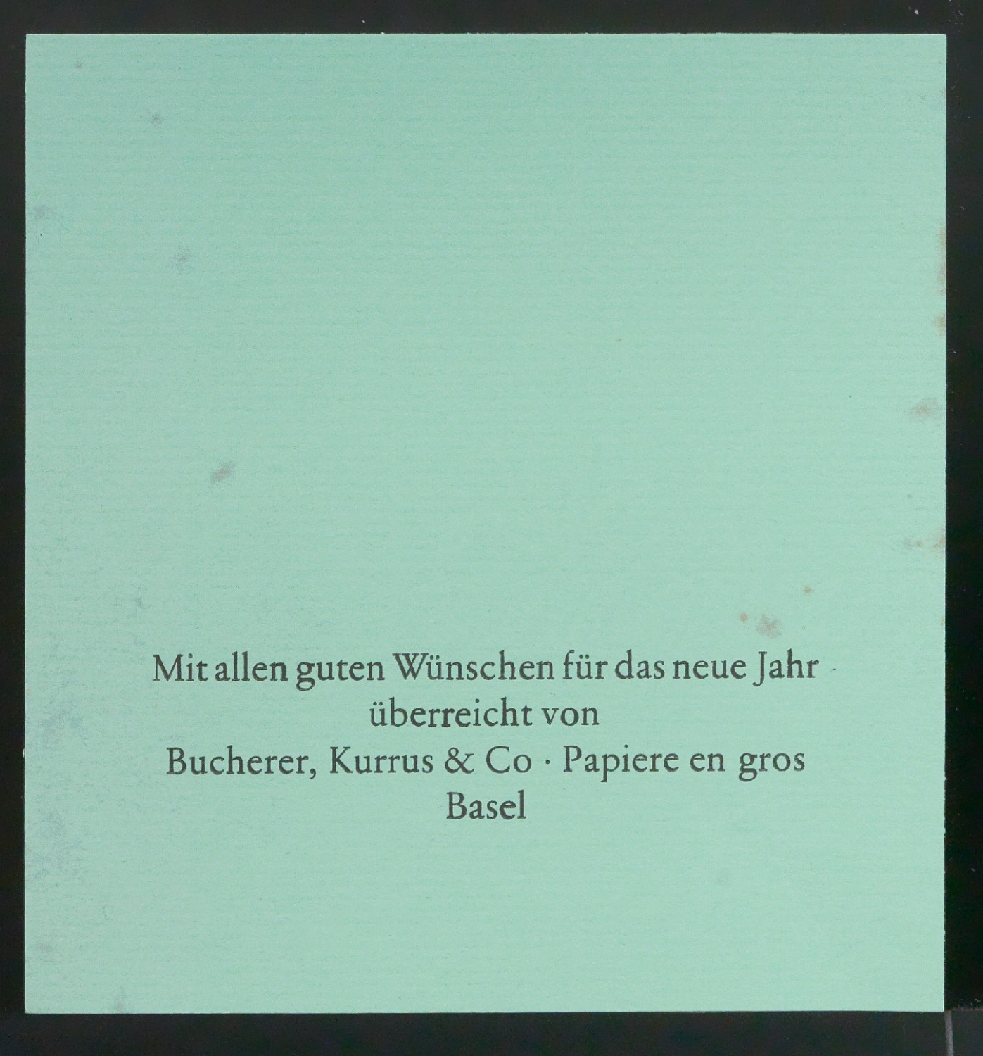 Skizze und Probedrucke von Empfehlungskarte Neujahrswunsch beigelegt zu Der chinesische Stempel — Blatt 42