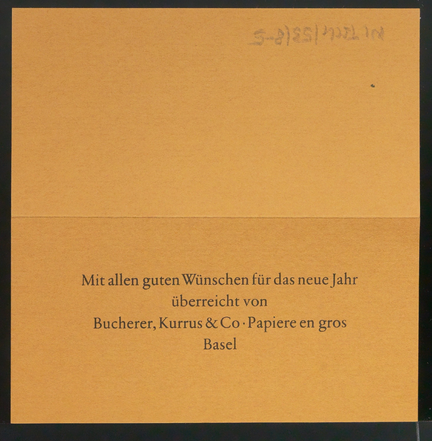 Skizze und Probedrucke von Empfehlungskarte Neujahrswunsch beigelegt zu Der chinesische Stempel — Blatt 52