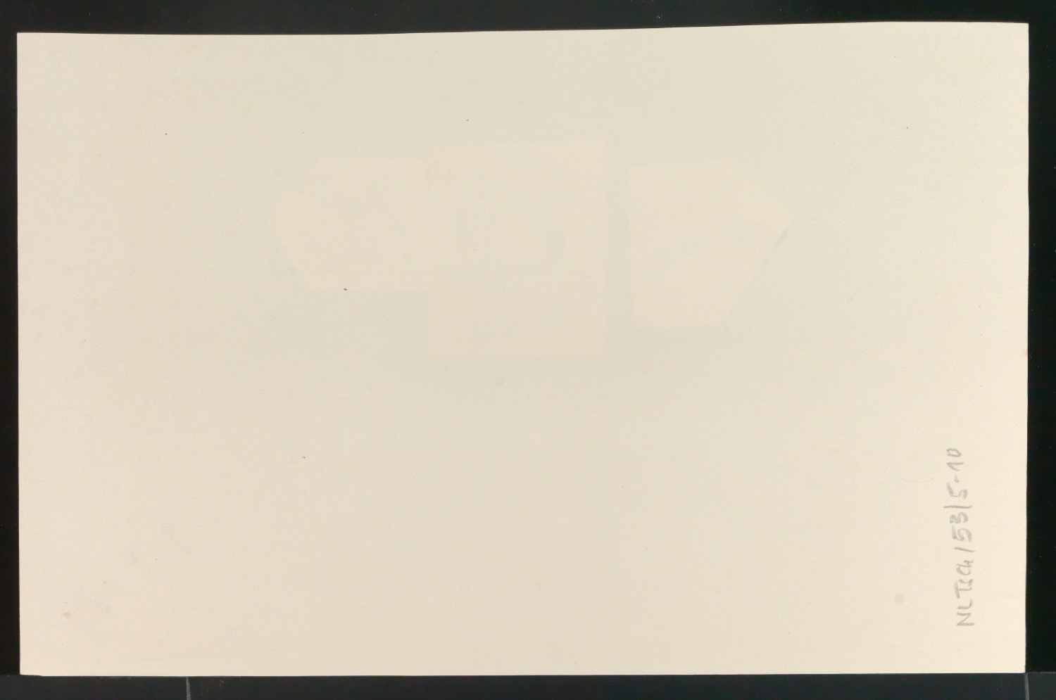 Skizzen, Probedrucke und Klebeentwürfe für Der chinesische Stempel — Blatt 14