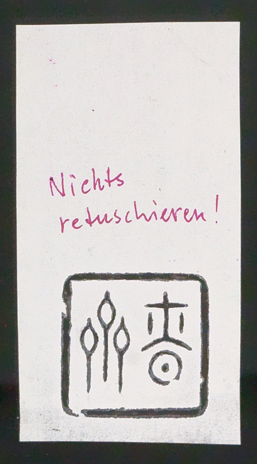 Arbeitsmaterial zu Illustrationen für Der chinesische Stempel — Blatt 41