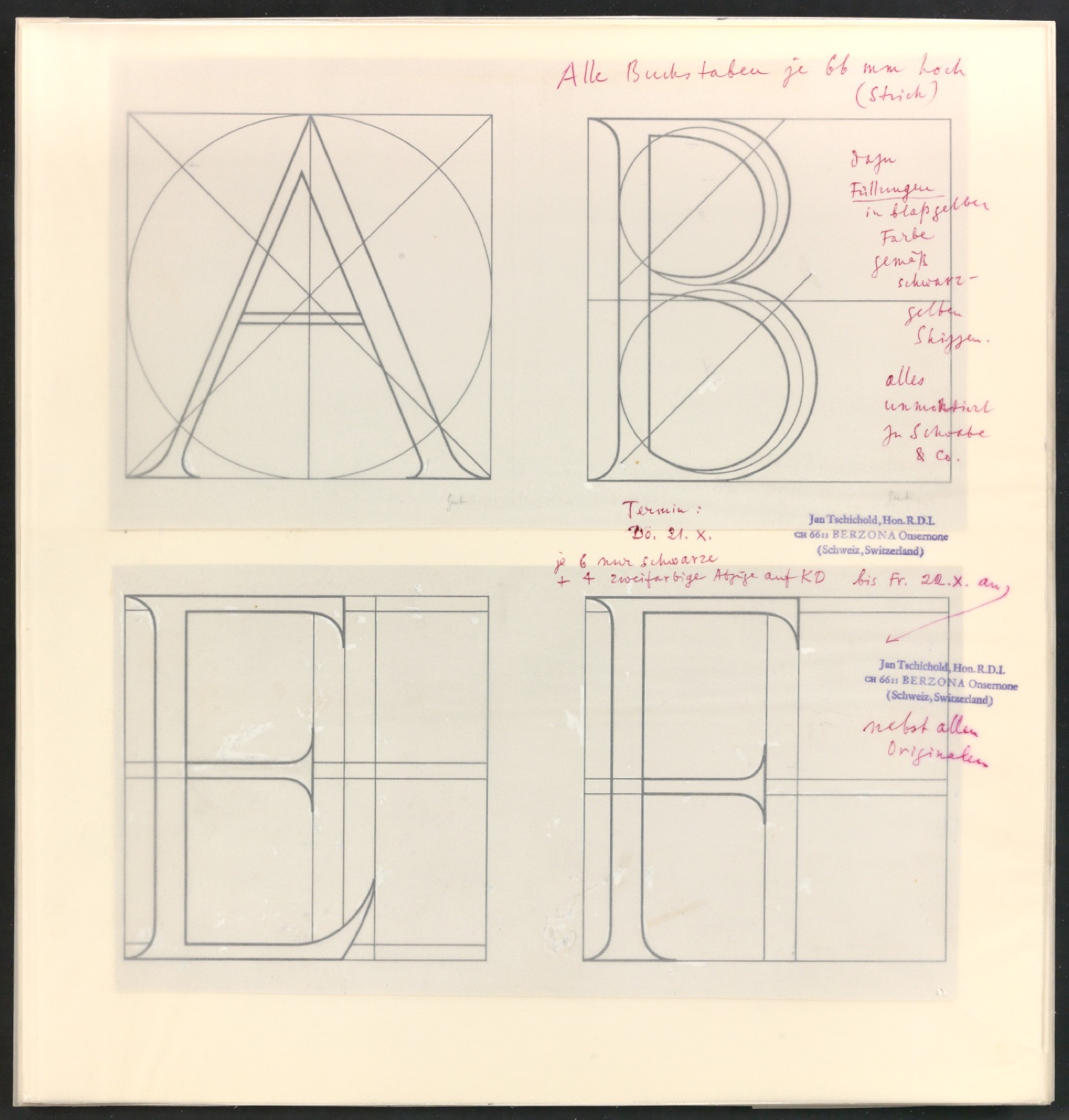 Klischeevorlagen für Illustrationen von Das Alphabet des Damianus Moyllus — Blatt 1