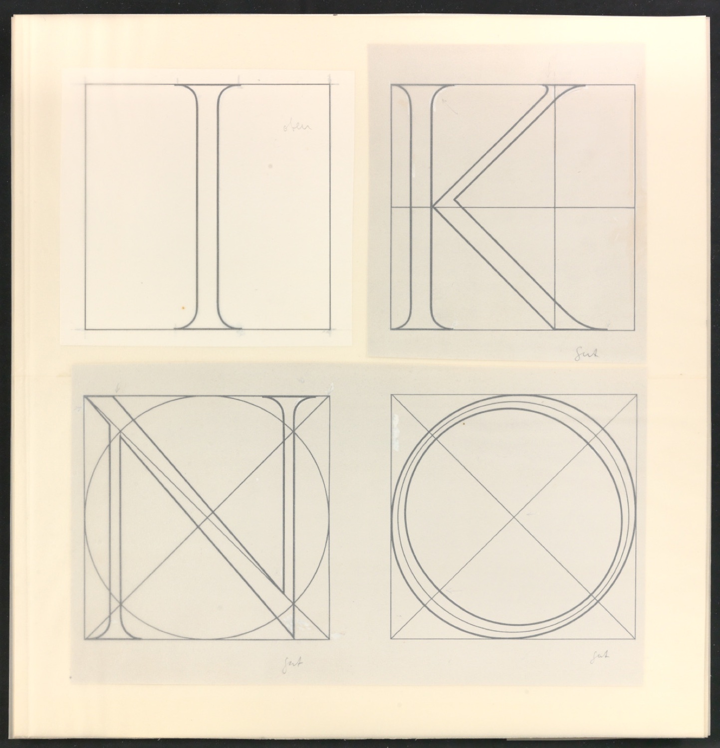 Klischeevorlagen für Illustrationen von Das Alphabet des Damianus Moyllus — Blatt 5