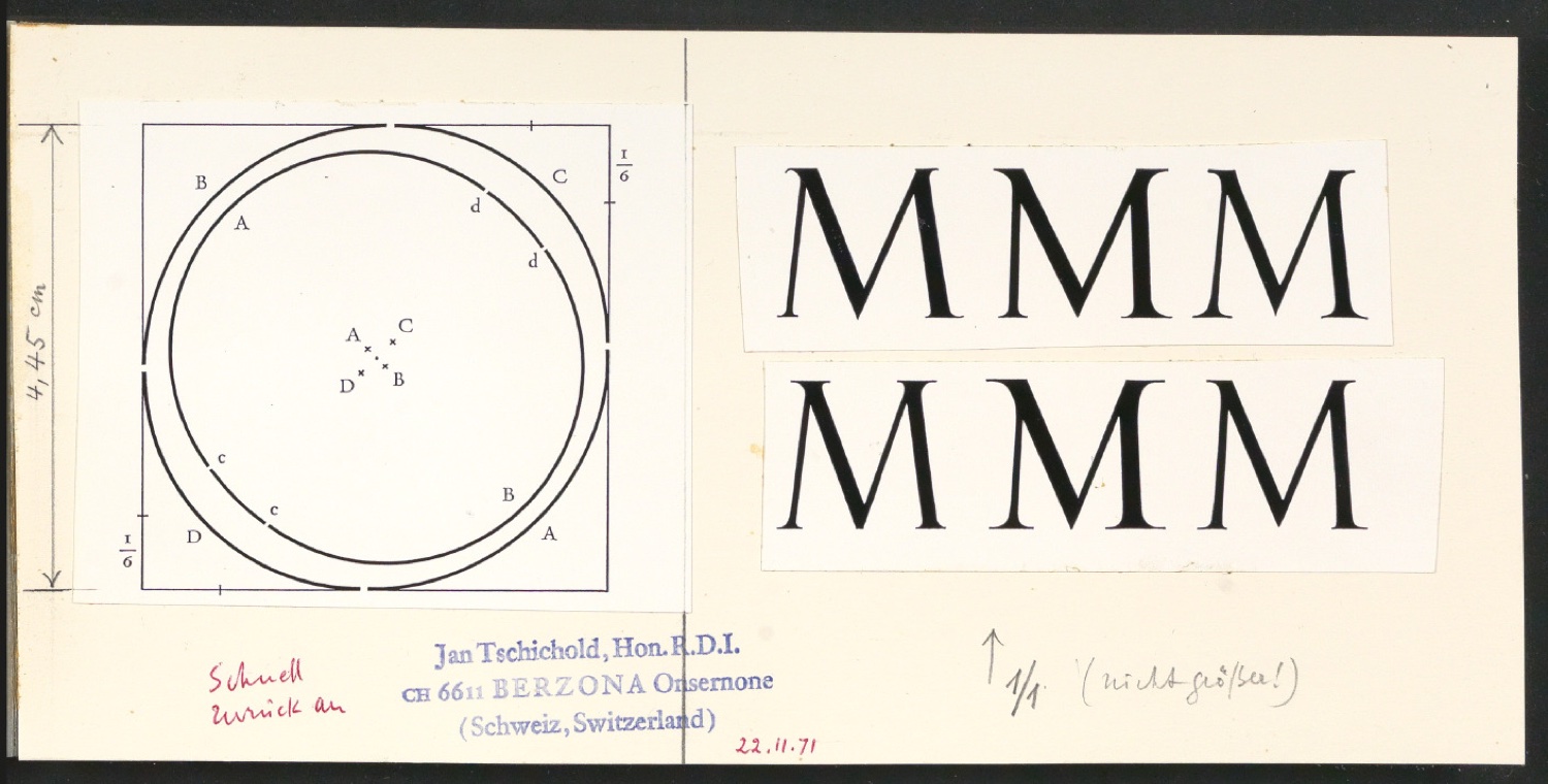 Klebeentwürfe für Illustrationen von Das Alphabet des Damianus Moyllus — Blatt 1