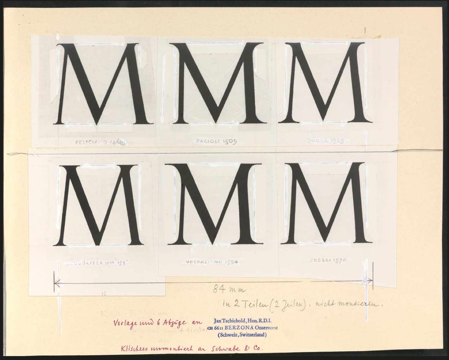 Klebeentwürfe für Illustrationen von Das Alphabet des Damianus Moyllus — Blatt 3