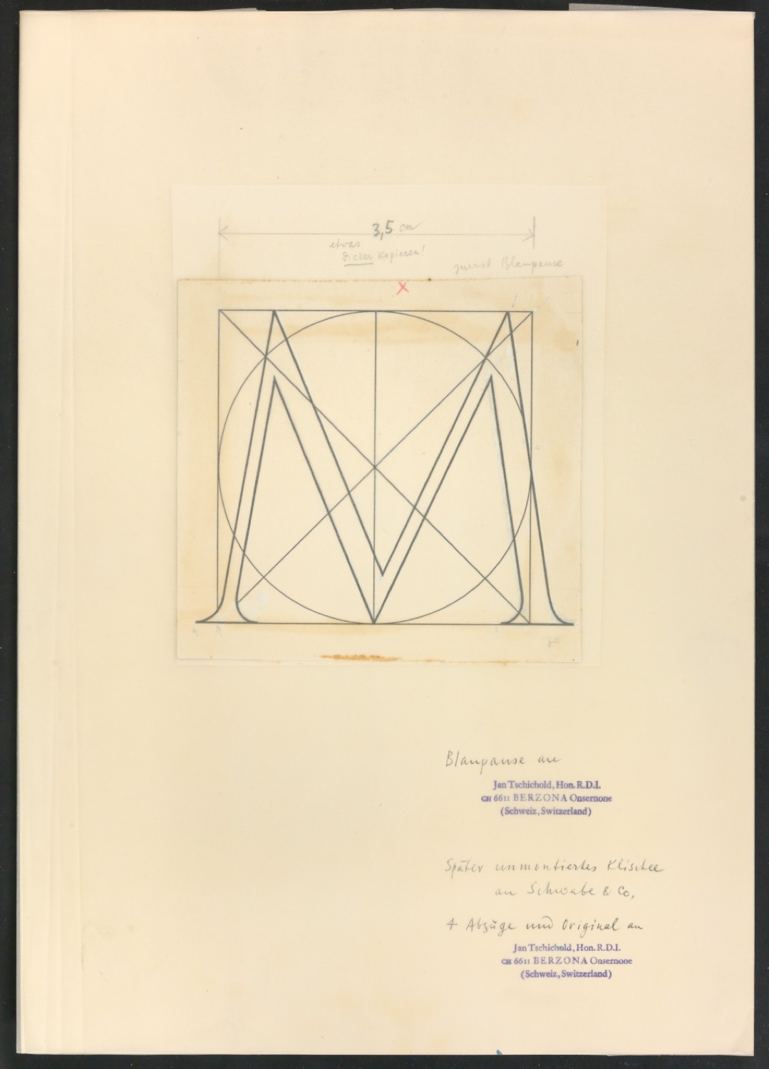 Klebeentwürfe für Illustrationen von Das Alphabet des Damianus Moyllus — Blatt 5