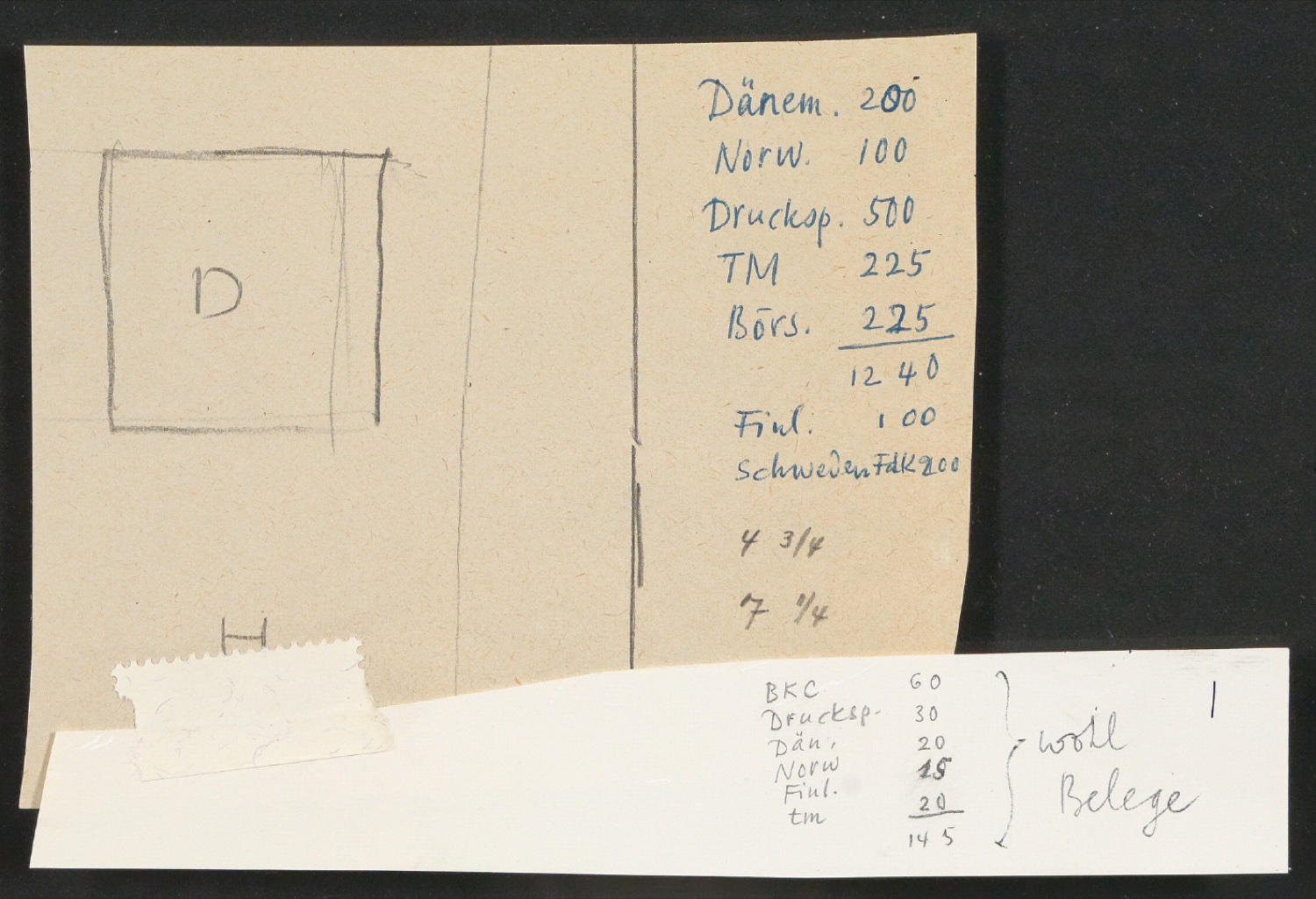 Mappe mit Arbeitsmaterial zu Das Alphabet des Damianus Moyllus — Blatt 63
