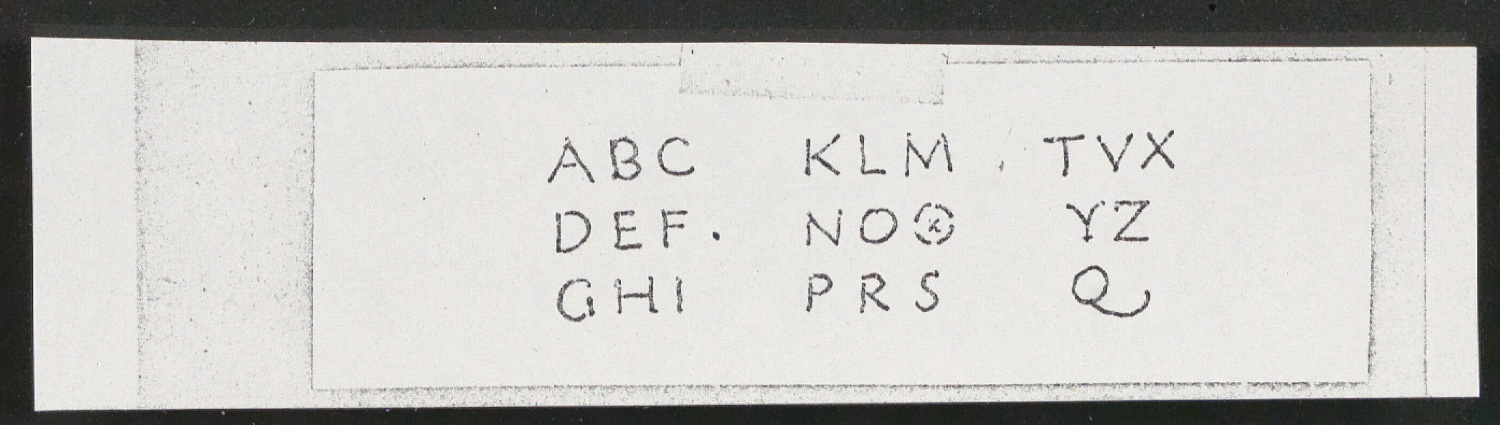 Mappe mit Arbeitsmaterial zu Das Alphabet des Damianus Moyllus — Blatt 85