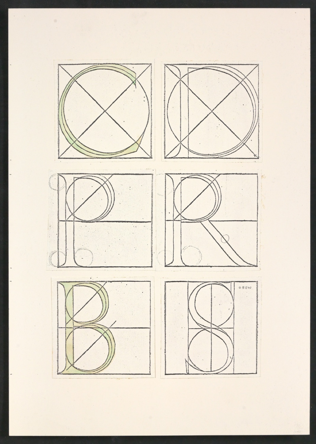 Mappe Erste Stufen für die Gestaltung von Das Alphabet des Damianus Moyllus — Blatt 11