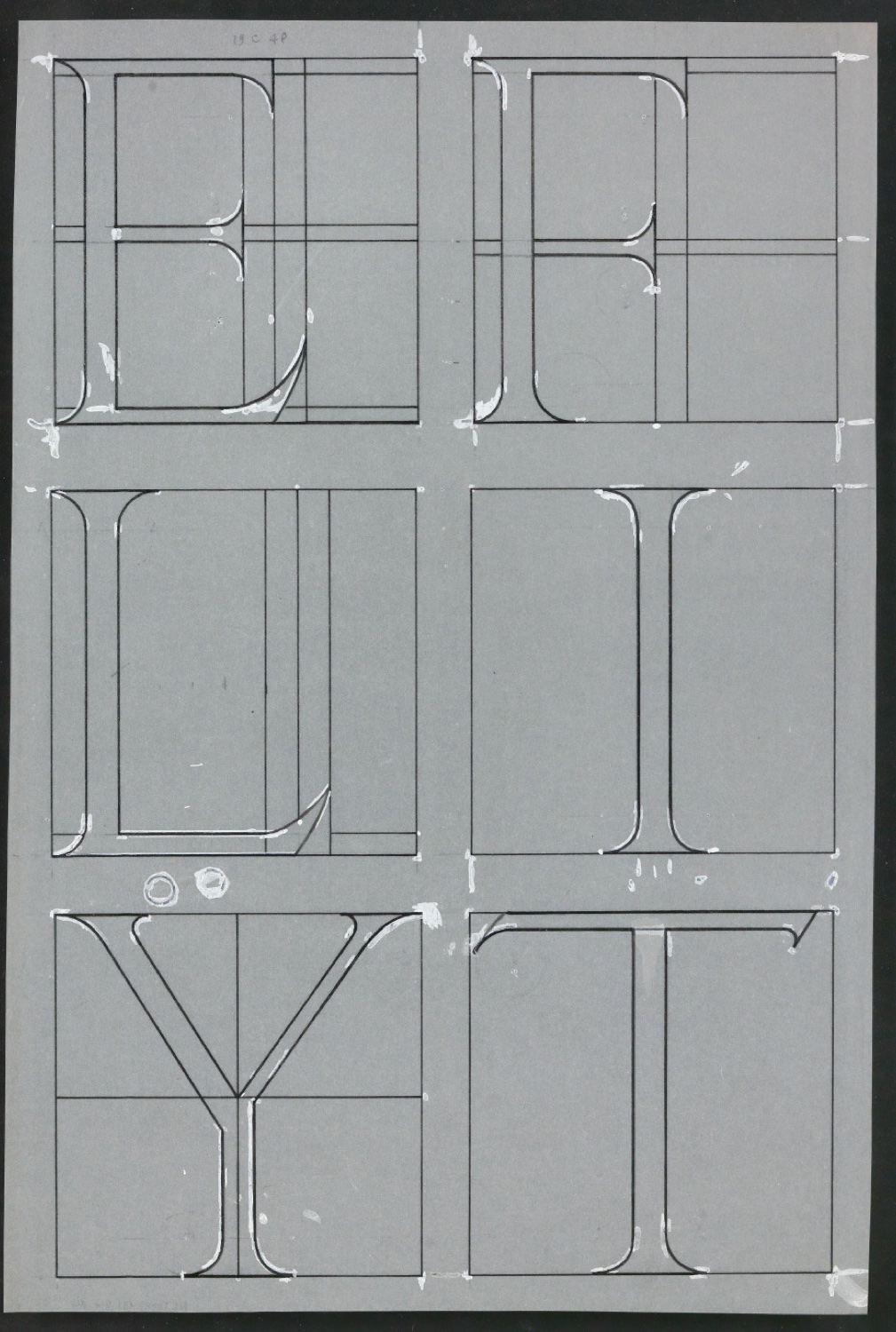 Mappe Erste Stufen für die Gestaltung von Das Alphabet des Damianus Moyllus — Blatt 27
