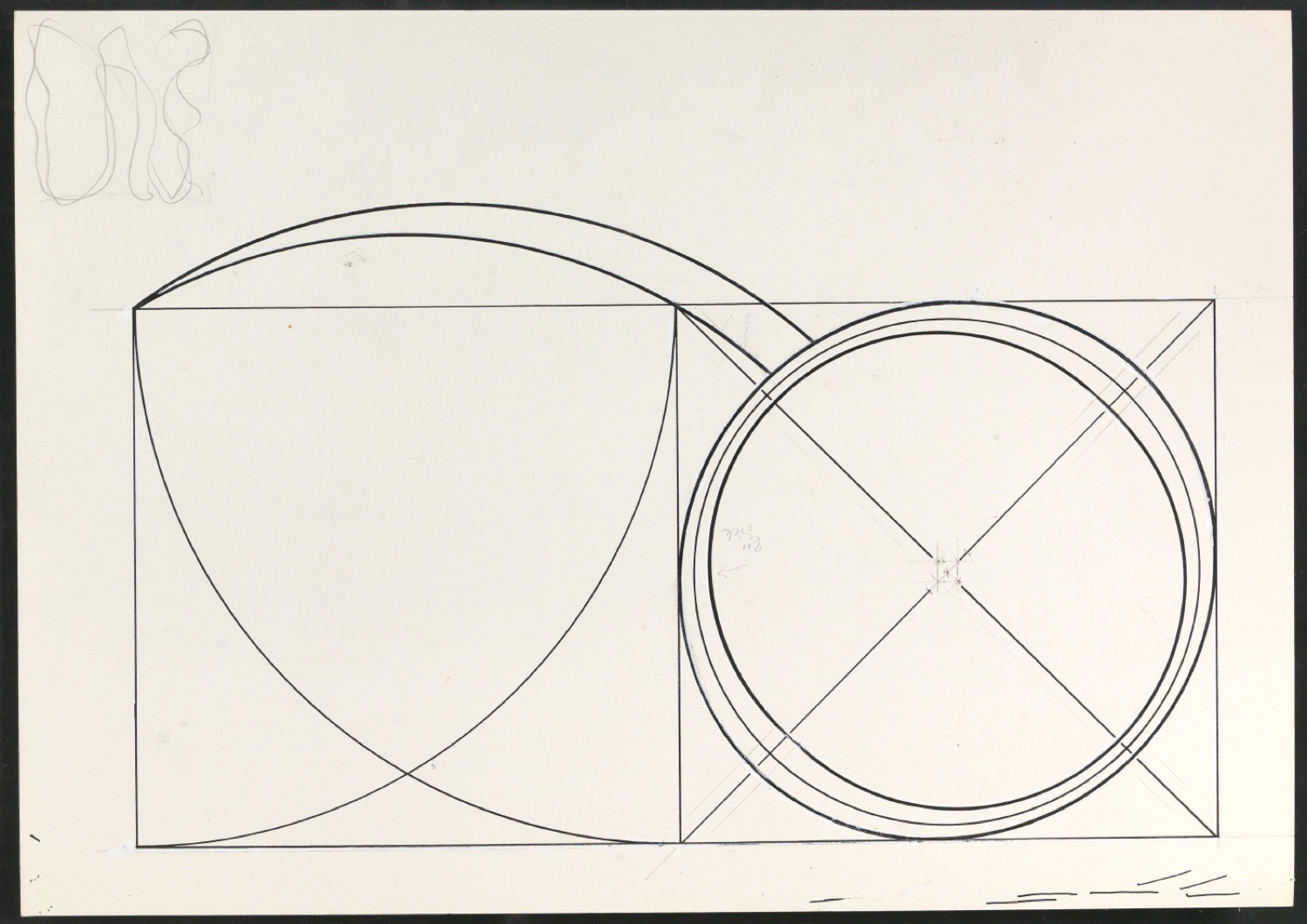 Mappe Erste Stufen für die Gestaltung von Das Alphabet des Damianus Moyllus — Blatt 33