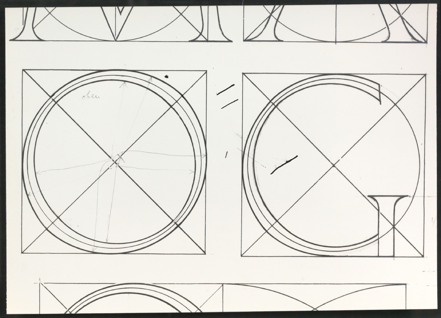 Mappe Erste Stufen für die Gestaltung von Das Alphabet des Damianus Moyllus — Blatt 41