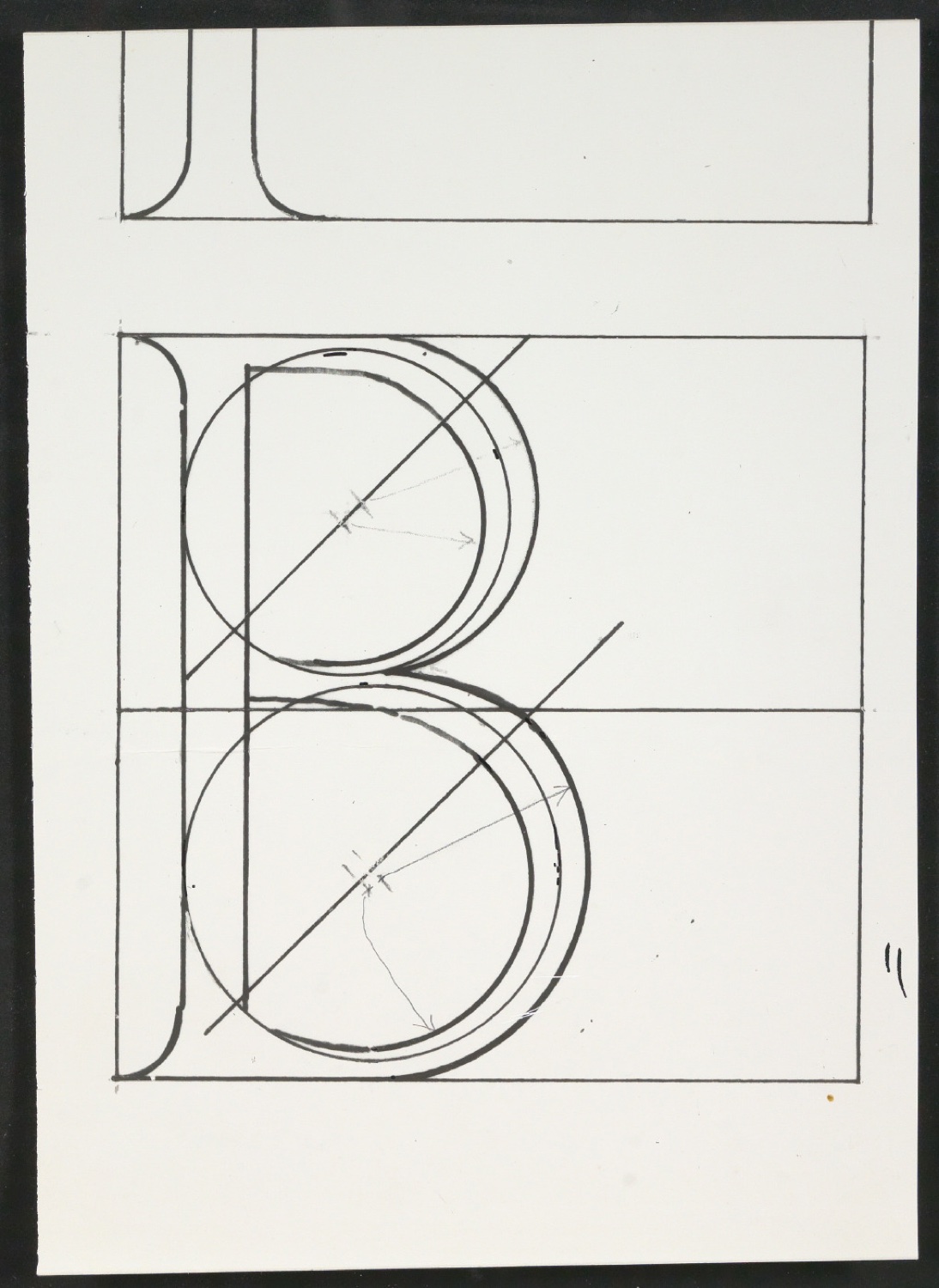 Mappe Erste Stufen für die Gestaltung von Das Alphabet des Damianus Moyllus — Blatt 43