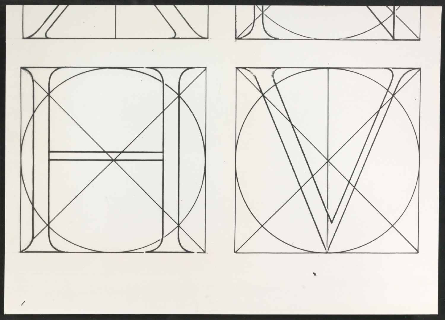 Mappe Erste Stufen für die Gestaltung von Das Alphabet des Damianus Moyllus — Blatt 47