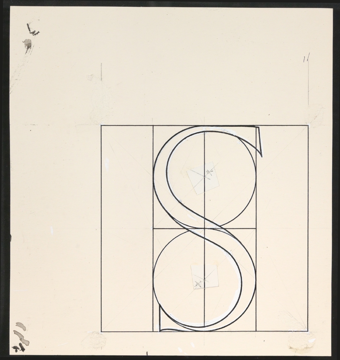 Montierte Skizzen für die Illustrationen von Das Alphabet des Damianus Moyllus — Blatt 1