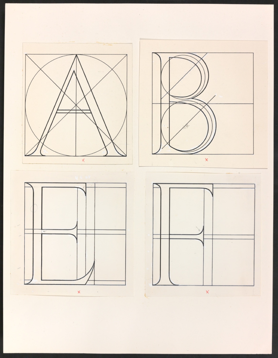 Montierte Skizzen für die Illustrationen von Das Alphabet des Damianus Moyllus — Blatt 11