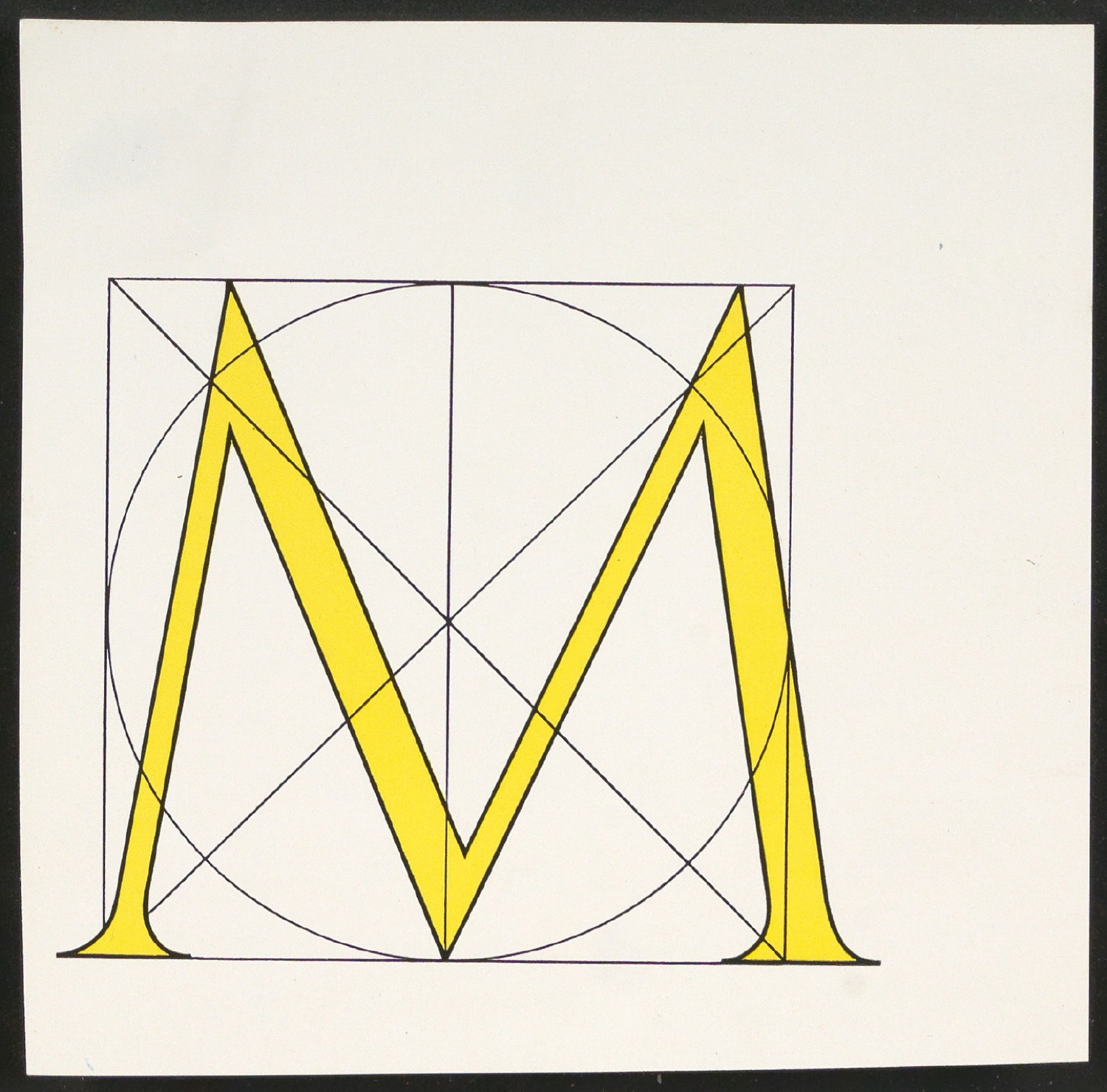 Montierte Entwürfe, Satzvorlagen und Probedrucke von Illustrationen für Das Alphabet des Damianus Moyllus — Blatt 5