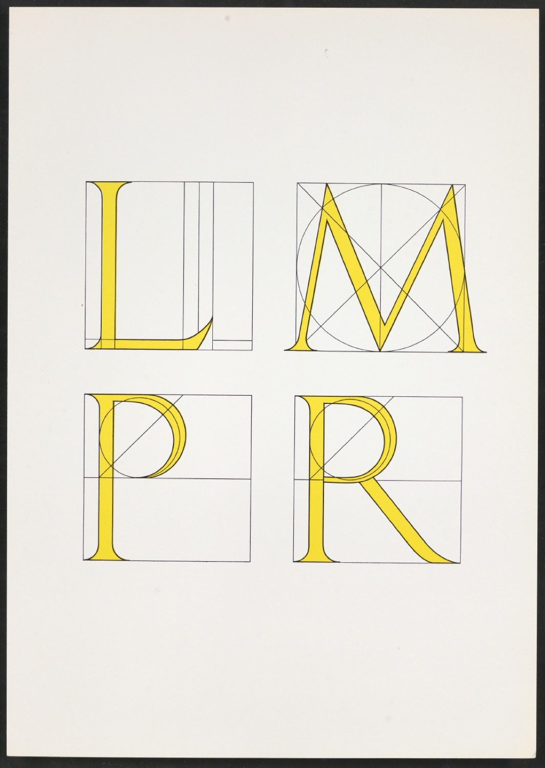 Montierte Entwürfe, Satzvorlagen und Probedrucke von Illustrationen für Das Alphabet des Damianus Moyllus — Blatt 11