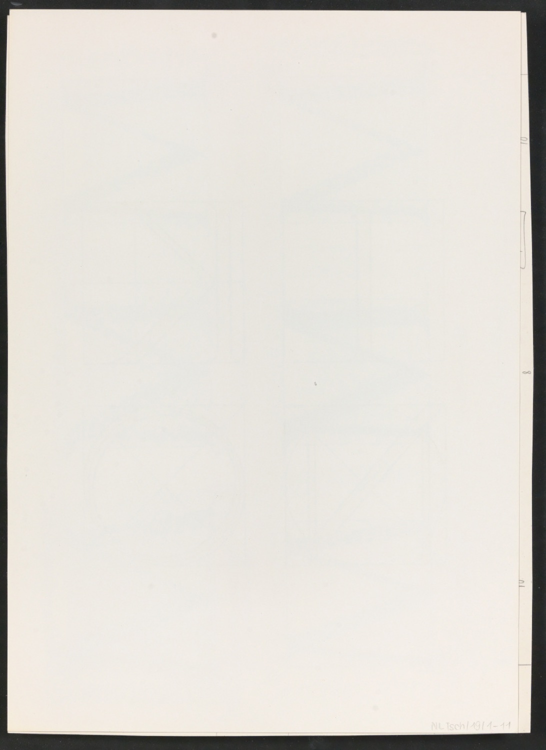 Montierte Entwürfe, Satzvorlagen und Probedrucke von Illustrationen für Das Alphabet des Damianus Moyllus — Blatt 22