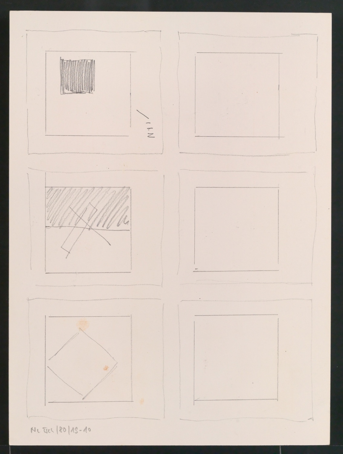 Mappe mit Vorarbeiten zu Werke und Aufsätze über El Lissitzky (1890-1941) — Blatt 19