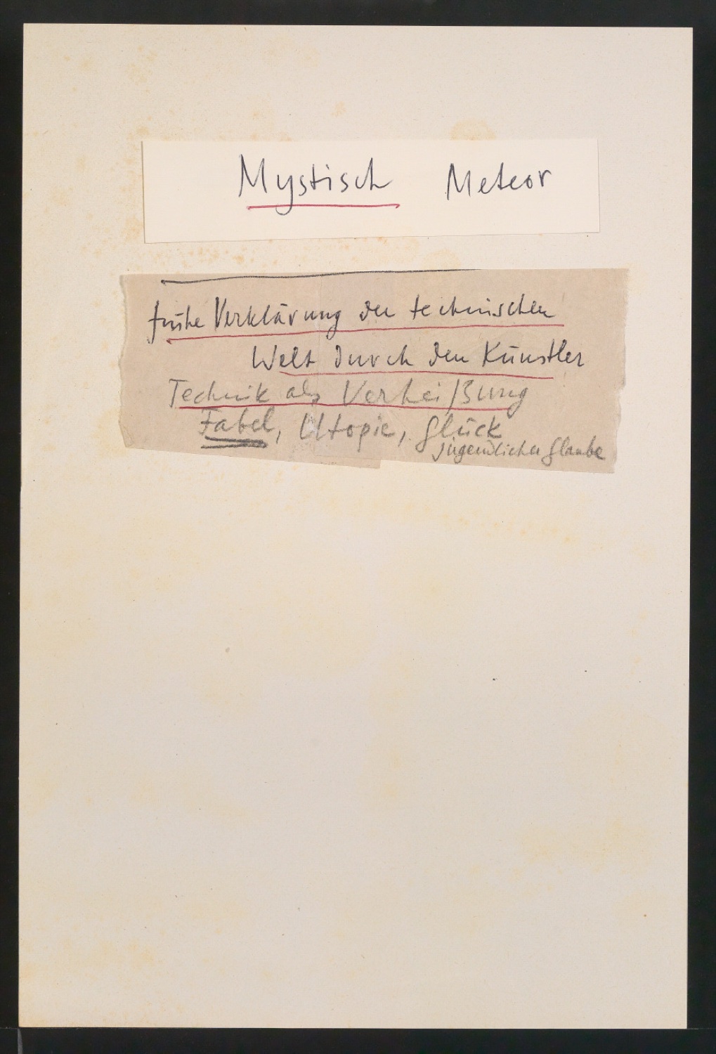 Mappe mit Vorarbeiten zu Werke und Aufsätze über El Lissitzky (1890-1941) — Blatt 24
