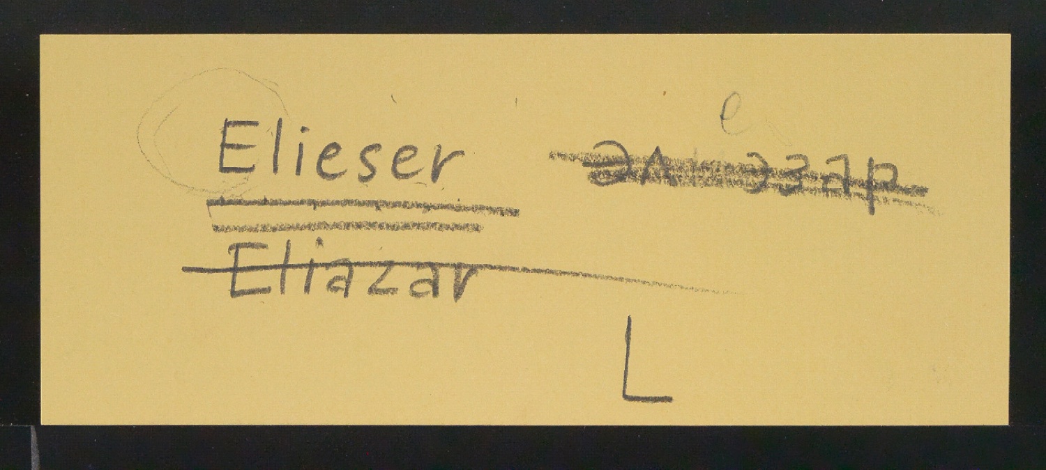 Mappe mit Vorarbeiten zu Werke und Aufsätze über El Lissitzky (1890-1941) — Blatt 32