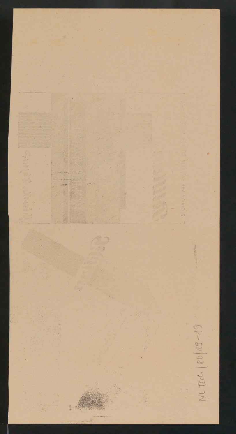 Mappe mit Vorarbeiten zu Werke und Aufsätze über El Lissitzky (1890-1941) — Blatt 37