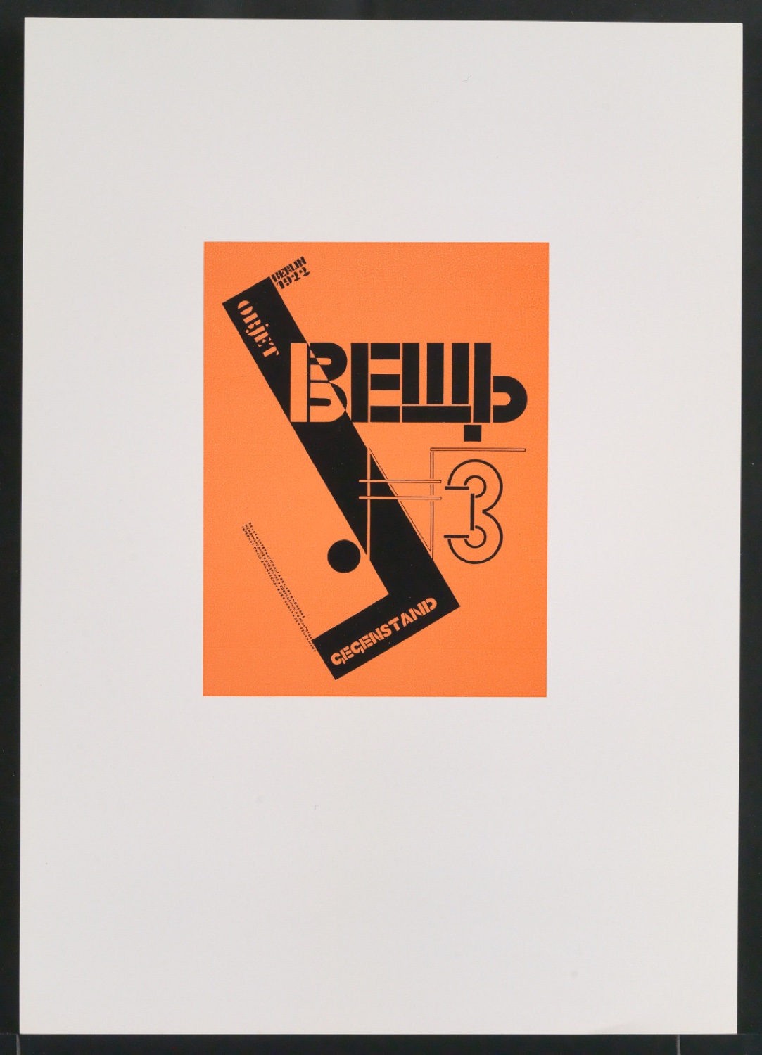 Mappe mit Vorarbeiten zu Werke und Aufsätze über El Lissitzky (1890-1941) — Blatt 74