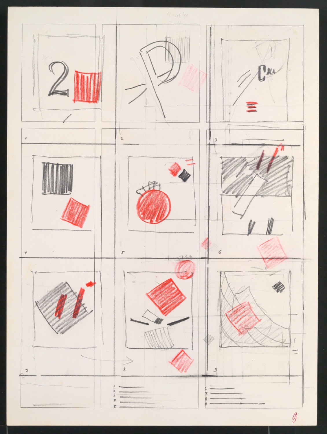 Mappe mit Vorarbeiten zu Werke und Aufsätze über El Lissitzky (1890-1941) — Blatt 84