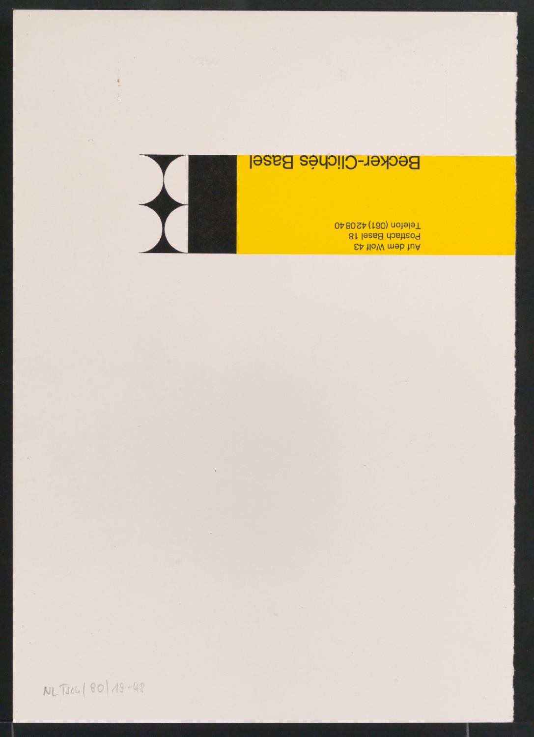 Mappe mit Vorarbeiten zu Werke und Aufsätze über El Lissitzky (1890-1941) — Blatt 95