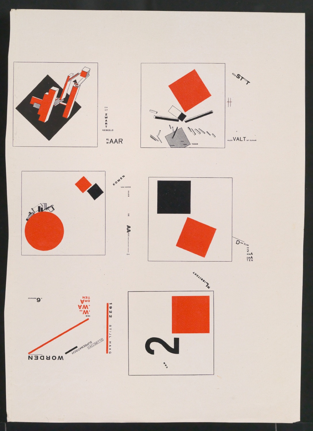 Mappe mit Vorarbeiten zu Werke und Aufsätze über El Lissitzky (1890-1941) — Blatt 102