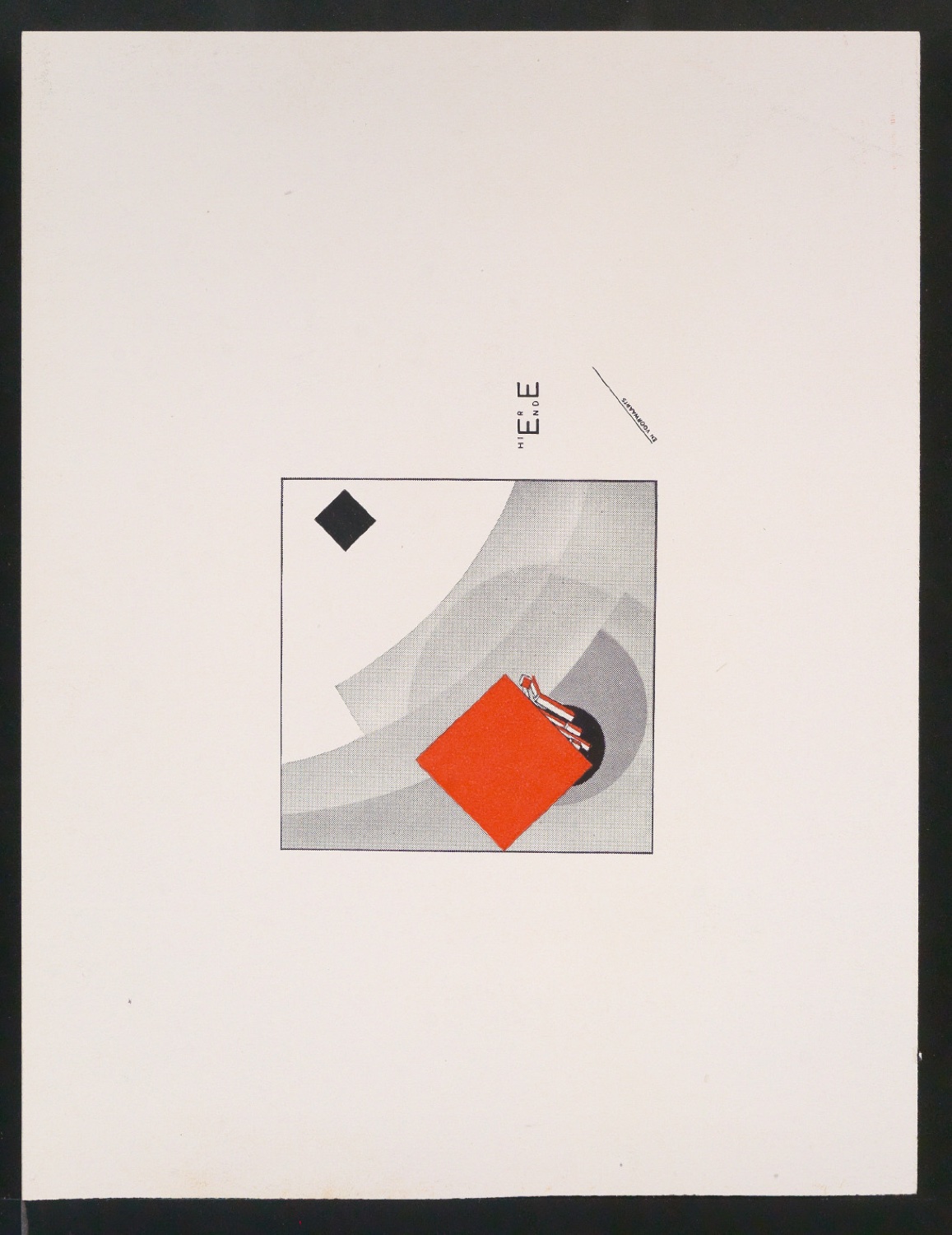 Mappe mit Vorarbeiten zu Werke und Aufsätze über El Lissitzky (1890-1941) — Blatt 108