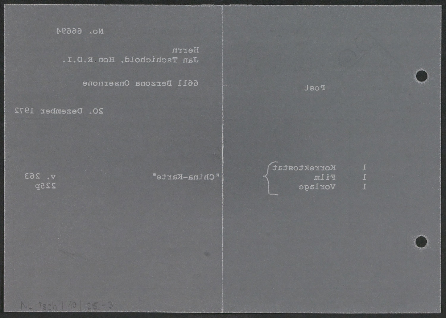 Arbeitsnotizen zu In Su-Chou um 1740: 15 Ku-Su-Drucke — Blatt 6