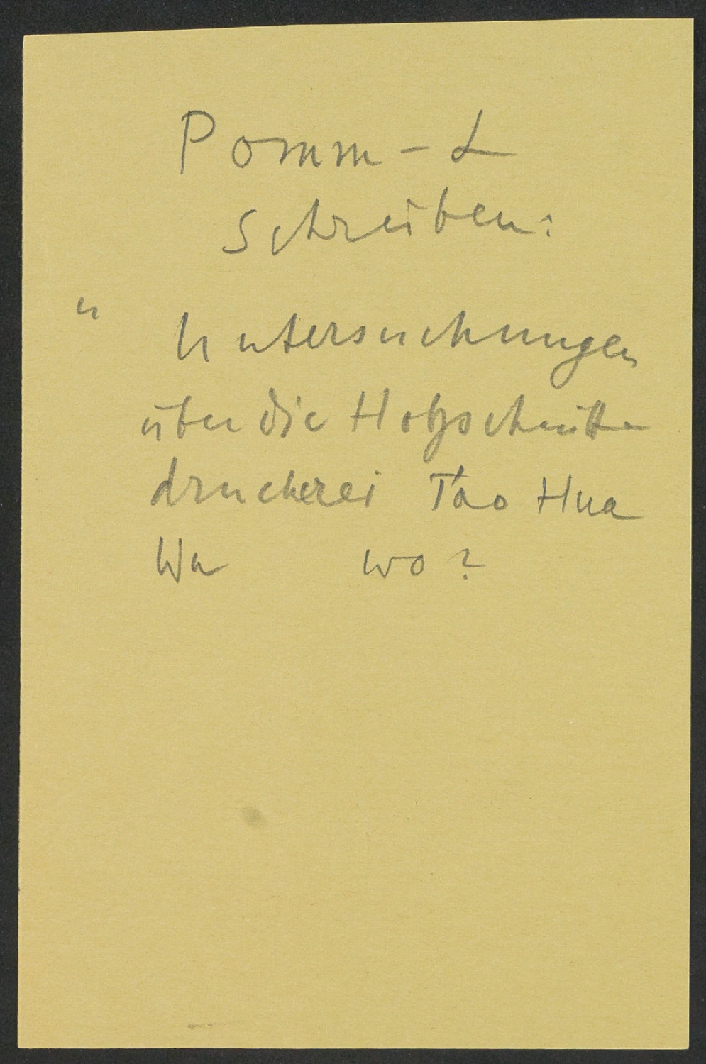 Arbeitsnotizen zu In Su-Chou um 1740: 15 Ku-Su-Drucke — Blatt 19