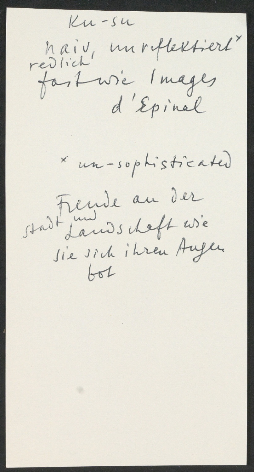 Arbeitsnotizen zu In Su-Chou um 1740: 15 Ku-Su-Drucke — Blatt 47