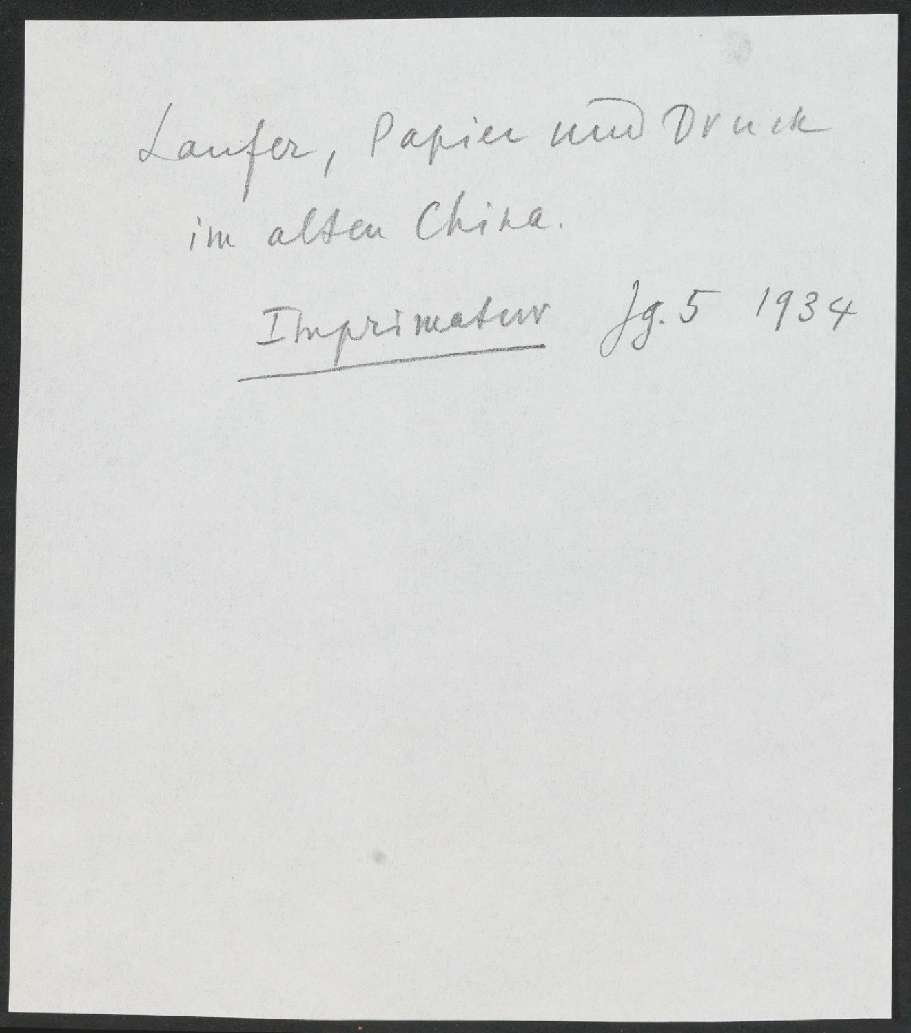 Arbeitsnotizen zu In Su-Chou um 1740: 15 Ku-Su-Drucke — Blatt 61