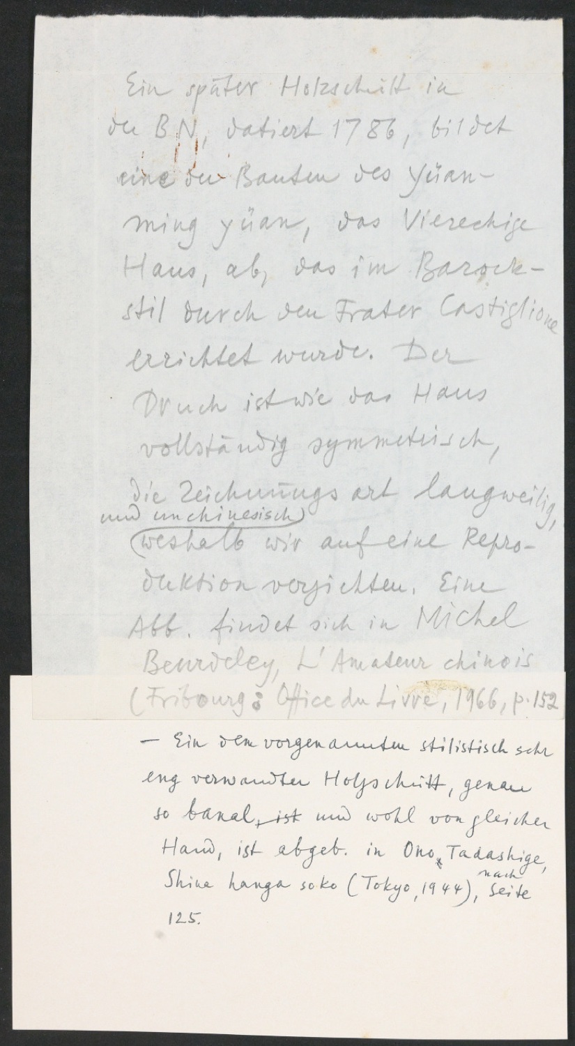 Arbeitsnotizen zu In Su-Chou um 1740: 15 Ku-Su-Drucke — Blatt 65